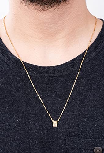 Escapulário Masculino Sagrado Coração De Jesus Cristo banhado a ouro 18k