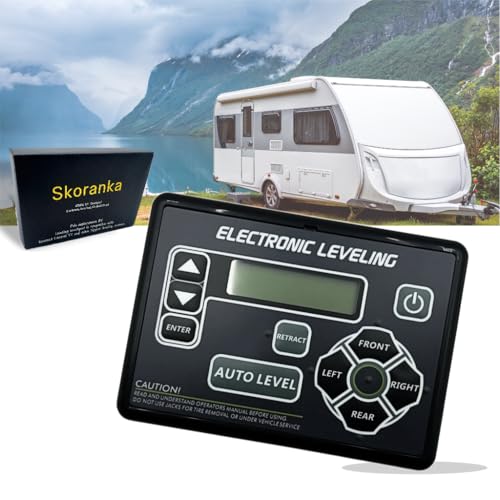 Upgrade2025 421484 RV Electronic Leveling Control Panel - Compatible with Lippert Ground Control 3.0 - Leveling Touchpad - Camper Jacks Control - for 5th Wheel & Travel Trailer - 2 Years Warranty
