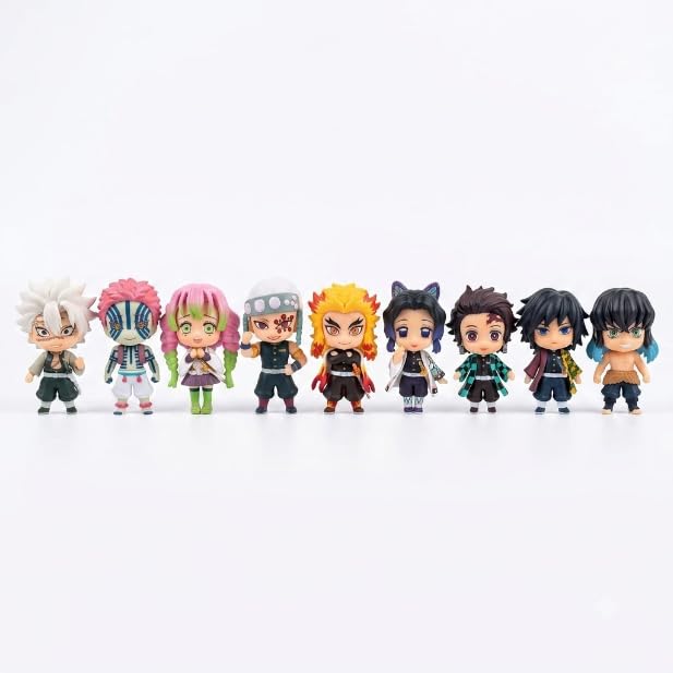 Image of Anime Style Mini Action Figure Set of 10 | Chibi Collectible PVC Figures | Desktop Decoration Toy for Kids & Collectors (Naruto)