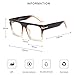 Allt Unisex Oversized Square Optical Eyewear Non-prescription Eyeglasses Flat Top Clear Lens Glasses Frames (Brown Gradient), Large
