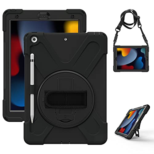Gerutek Funda Anticaída para iPad 9.ª/8.ª/7.ª Generación 10,2 Pulgadas, Carcasa Rugosa con...