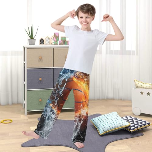 Pajama Pants Lightning Fire Basketball Long Sleep Pants Lounge Bottoms3
