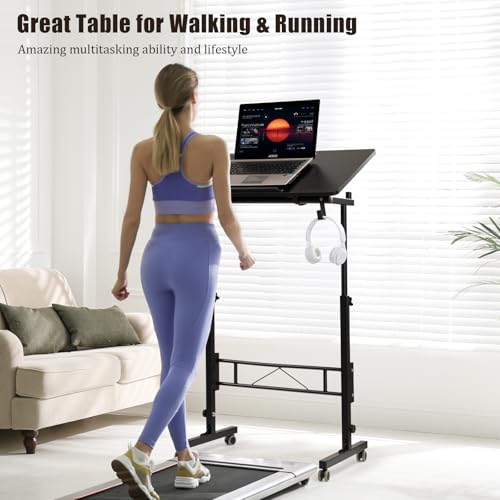 Image of SIDUCAL Standing Desk Height Adjustable with Tiltable Tabletop, Black