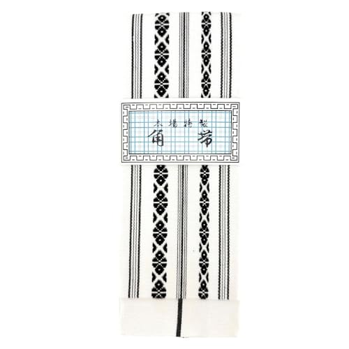 E-BOGU Traditional Japanese Kaku OBI Belt for Iaido (Made in Japan), One Size fits All, Available in Black, Gray, Navy Blue, White, and Green