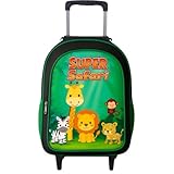 Mochila Rodinha Masculina Escolar Infantil Menino Reforçada Safari Grande Juvenil Bolsa Passeio Viagem Criança Impermeavel