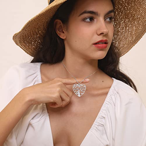 Pendentif Arbre de Vie gravé en acier inoxydable durable avec chaîne réglable - 2