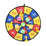 Milisten Sicheres Dartboard Set mit Bällen und Pfeilen Doppelseitiges...