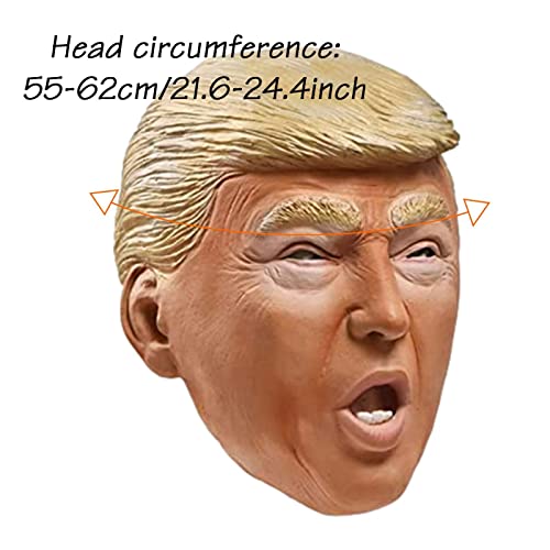 Traje do Presidente,Presidente Cosplay Trump | Máscara de trunfo de celebridade realista fantasia de