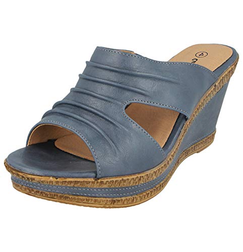 Chaussures à talons compensés pour femme à bout ouvert idéales pour vos soirées d'été