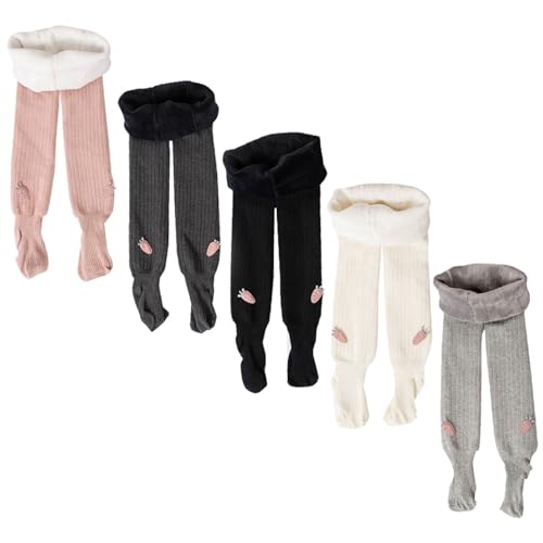 KAGAYD Ballet Tights for Girls Kids Soft Dance Tights Elastic Footed Tights for Toddler Girl Warm Stockings3