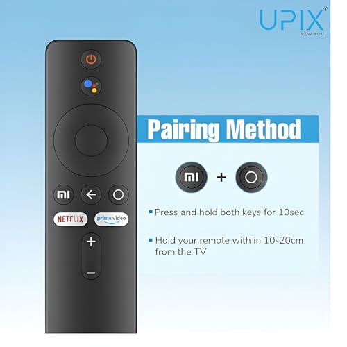 Image of Upix Compatible Xiaomi Mi Smart LCD /LED TV Remote No. 874 | with Voice | Netflix & Prime Video Functions | Exactly Same Remote Will Only Work | Pairing is Required