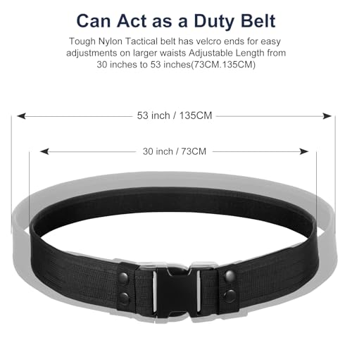 abcGoodefg Police Security Duty Belts Correctional Officers Ultility Cop Costume Belt Law Enforcement for Women Men Hunting3