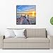 Wieco Art Bridge Canvas Prints Artwork for Wall Decor Stretched Art work Modern Canvas Wall Art for Home and office Decoration Landscape Picture Print on Canvas Art 24 by 24 inch