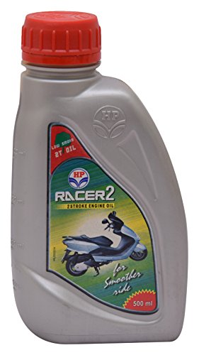 Image of HP Lubricants Racer 2T Oil 45-65 Synthetic Engine Oil for 2 Stroke Bikes (500 ml)