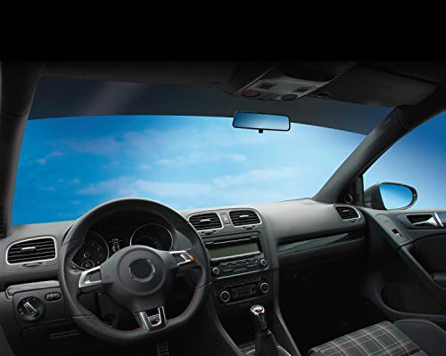 FOLIATEC SUNVISOR Reflex Blendstreifen Tönungsfolie Sonnenschutzfolie Windschutzscheibe Folie mit stylischer Farbverlauf, blau, 20 x 150 cm