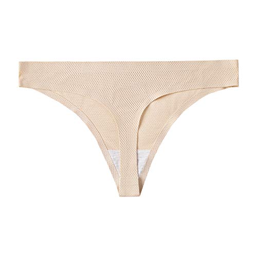 Voenxe Stringi Majtki Damskie Bezszwowe,Damska Bielizna Figi Wielopak,Seamless Women Underwear Thong Panties,Bezszwowa Brazylijskie Z Mikrofibry Wielopak Dla Kobiet,OddychająCe,RozciąGliwe,5 Sztuk