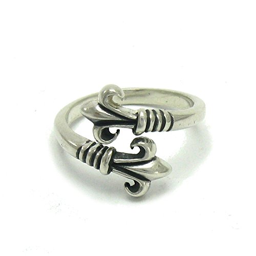 Bague en argent massif 925 Fleur de lis Empress pour sublimer vos tenues décontractées et chics