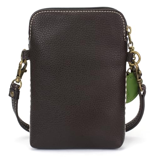 Image of CHALA Wilderness Animal Collection Cell Phone Crossbody Purse-Women PU Leather /Canvas Multicolor Handbag w /Adjustable Strap