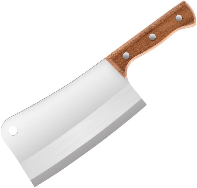 Meat Cleaver,Cleaver Knife 7.5inch Kitchen Chop Bone Knife 5Cr13 Stainless Steel Forged Cuting Bone Knife Handmade Household Chef Choppere Bone Kitchen Multi-purpose Knives