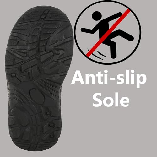 Image of ELECANT Lace-up Steel Toe, PVC Sole and Rexine Upper Black Safety Shoes for Construction, Factory and Industrial Work||Safety Shoes for Men