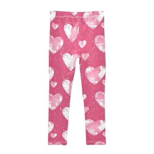 Holiday Hearts A Girls Leggings Athletic Pants Tights Stretch Bottom2