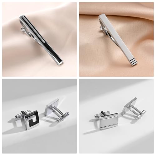 Image of Wynameleri UJOY Cufflinks and Tie Pin Set of 2 Classic Design Fashion Accessories for Men