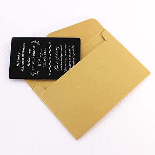Inspirational Card Engraved Wallet Insert - Motivational Metal Wallet Card Present Christmas Birthday Gift Mini Love Note - Positive Gifts for Women Men Friends3