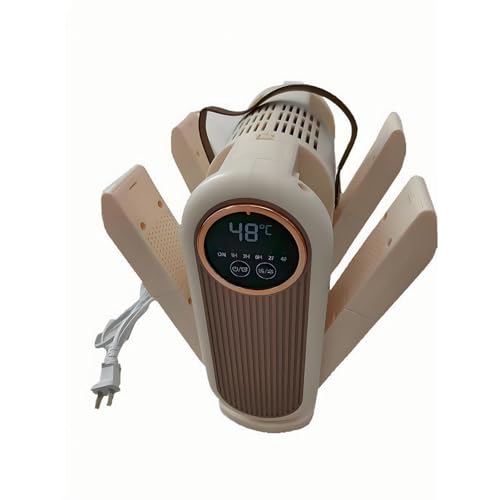 Secador de zapatos plegable beige con aire cálido 360° miniatura 1