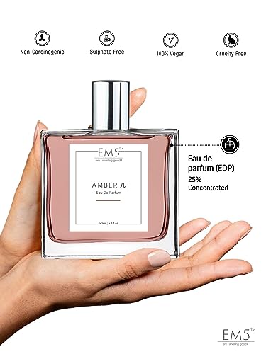 Image of EM5 Amber π Unisex Perfume | Amber Warm Spicy | EDP Spray for Men & Women | Strong and Long Lasting Fragrance | Luxury Gift for Men /Women