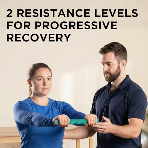 Image of THERABAND FlexBar, Resistance Bars for Tennis Elbow & Grip Strength, Color-Coded Therapy Bars for Tendonitis & Golfer's Elbow
