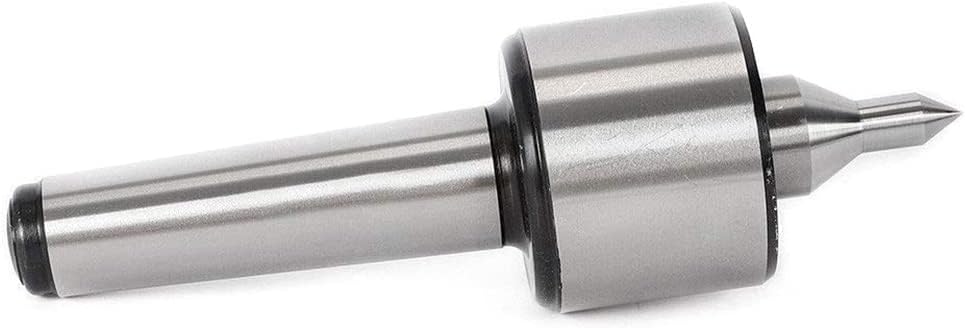 MT4 Triple Bearing Long Spindle Turning Revolving Live Center, Heavy Duty MT4 Live Center 60° Professional High Carbon Steel Accuracy 0.000197" High Speed Lathes CNC Tool for Lathe Tailstock Machine