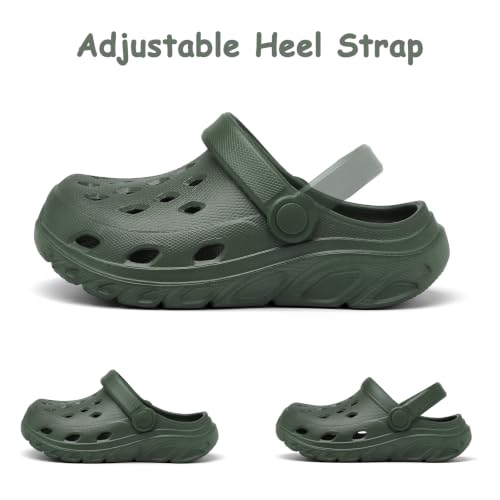 Image of AOVOG Kid Girls Boys Clogs Toddler Garden Shoes Slip On Shower Slide Sandals Beach Water Shoes