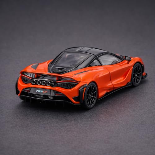 Image of Wizplex CCA Officially Licensed McLaren 765LT 1:64 Scale Die Cast Metal Car - Collectible Alloy Supercar Model with Free-Rolling Wheels, Display Showpiece for Kids 3+ & Car Enthusiasts