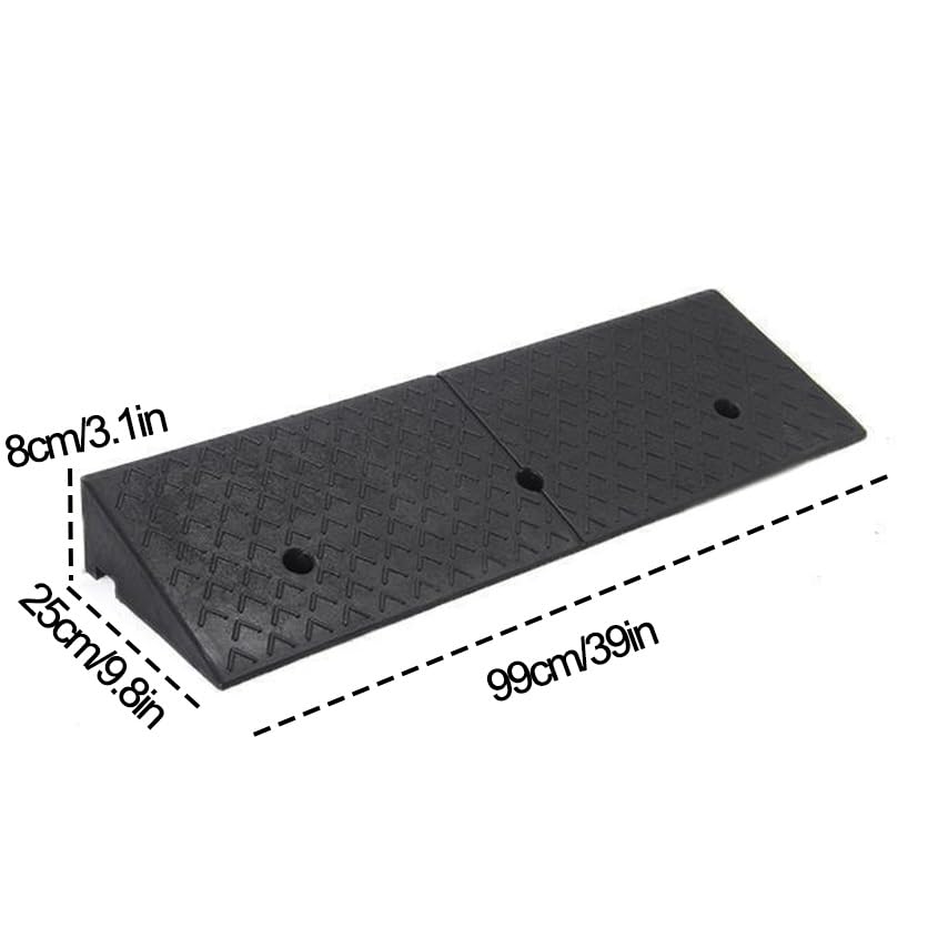 Rampa de goma para bordillo 99x25x8 cm capacidad 15 T miniatura 2