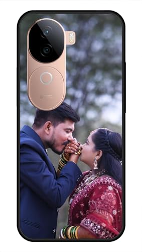 Image of NDCOM for Customised Vivo V40e Back Cover | iQOO Z9s 5G Back Cover | Vivo V40e Cover | Slim Design | Case | DIY Personalised Photo Design | Customized Gift Custom Text Name Printed Metal Case
