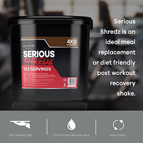 Serious Shredz 4kg – Diet Whey Protein Powder – Contains L-Carnitine L-Tartrate and Green Tea Extract – Supports Lean Muscle Growth, 133 Servings – The Bulk Protein Company (Double Chocolate) - Image 6