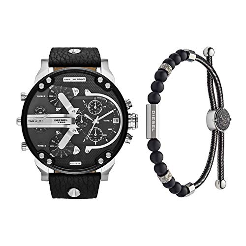 Montre Diesel Homme DZ7313 en cuir pour éviter les allergies avec le bracelet DX1151040