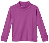 Made in USA Boys and Girls Solid Color Turtleneck Shirt Base Layer for Sensory Friendly for Sensitive Skin SPD - School Base Layer Fall Winter,Plum, 8