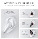 Pour Samsung Galaxy sans fil Earbuds pour iPhone 17 Pro Max Ultra Confort vrai Bluetooth 5.4 Casques Ear Buds Sports d'entraînement en oreille HiFi Stéréo,IPX7 Imperméable, Mic