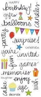StickabilitiesStickers Sheet - Birthday Handwriting Words