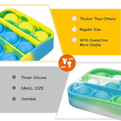 32 Pcs Mini Pop Keychain Fidget Toys Stress Relief Hand Toys, Easter Basket Stuffers Mini Pop Push It Fidget Toy Keychain For Kids Adults, Mini Pop Push It Bubble Fidget Sensory Toys #TOP2