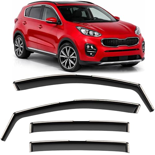 Voron Glass Windabweiser kompatibel mit Kia Sportage 16-22 - In-Kanal 4 St.
