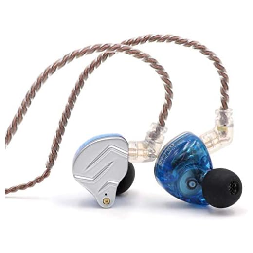 Linsoul KZ ZSN Pro fones de ouvido híbridos de metal com driver duplo 1BA+1DD Monitor intra-auricular HiFi com cabo removível de 2 pinos, painel de liga de zinco