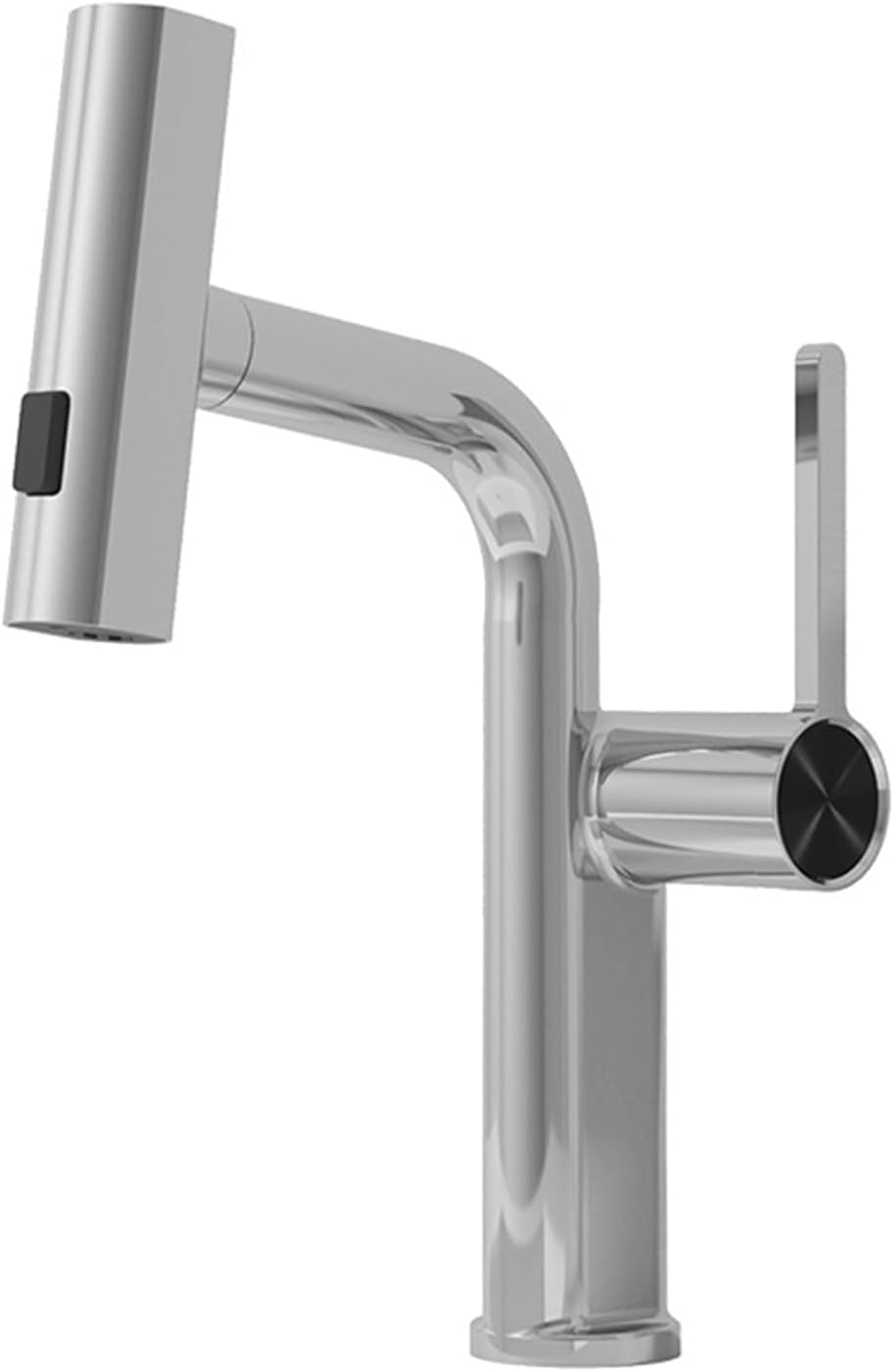 Robinet de salle de bain extensible LWX mitigeur eau chaude et froide chrome pour lavabo