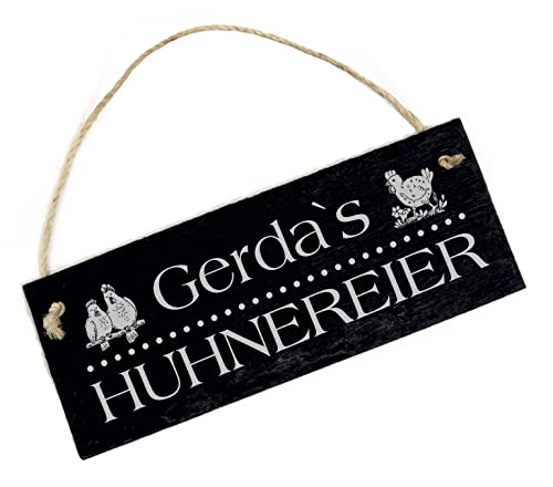 Hühnereier mit Wunschnamen Schild Schiefer graviert Eier Hühner Stallschild Türschild Hühnerstall Eierverkauf Henne 22 x… – Bild 3