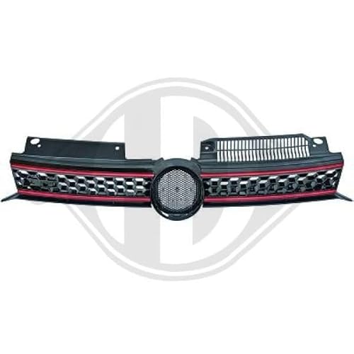 DIEDERICHS 2215840 Grille de calandre Rouge noir