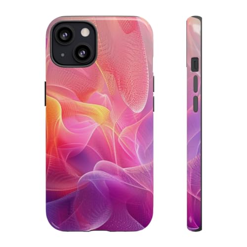 Coque iPhone 13 violette au motif fluide pour sublimer votre style
