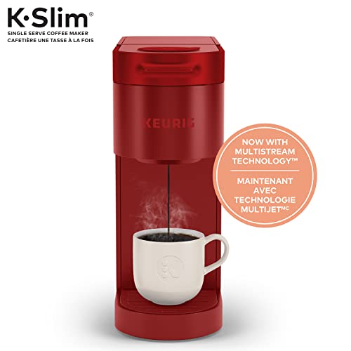 Keurig K-Slim Single Serve K-Cup Pod Coffee Maker, Featuring Simple Push Button Controls And MultiStream Technology, Scarlet Red by Keurig - Image 2