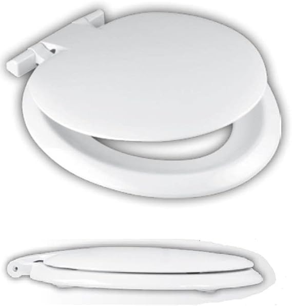 Celmac Sonata Toilet Seat and Cover including Dual Position Plastic Pillar Hinge Pack Amazon