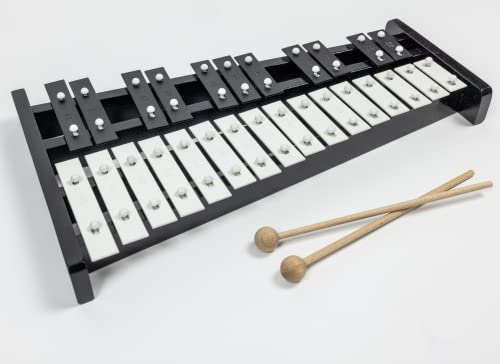 Professional Wooden Soprano Full Size Glockenspiel Xylophone With 27 Metal Keys For Adults & Kids - Includes 2 Wooden Beaters #TOP17